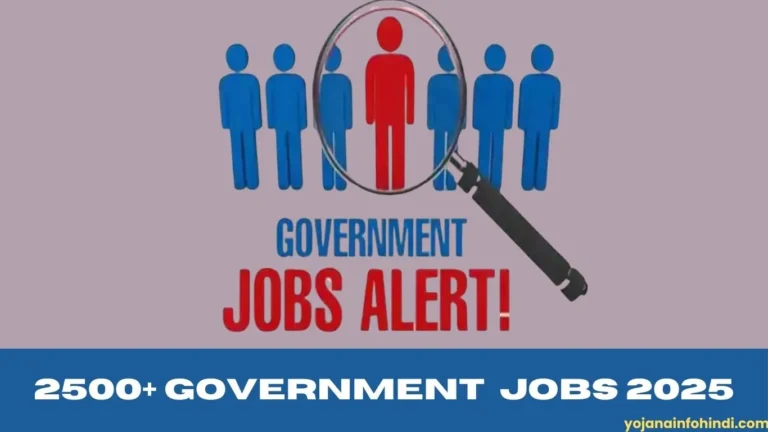 2500+ Govt Jobs