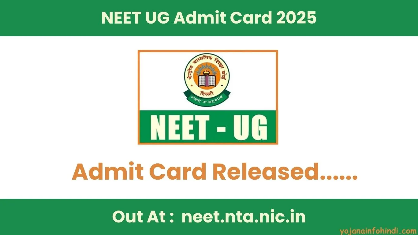 NEET UG Admit Card 2025